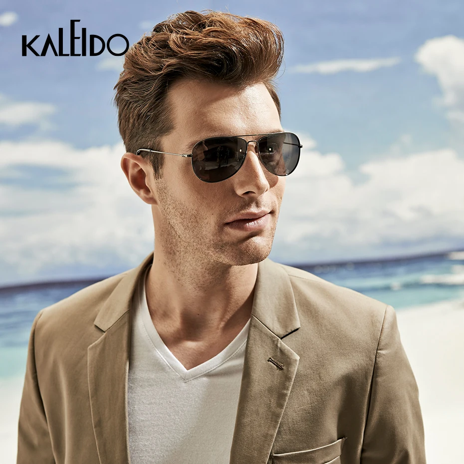 

KALEIDO Anti-Reflective Sunglasses UV400 Polarized Sun Glasses Adults TAC Lenses Alloy Frame Pilot Style Eyewear For Men/Women