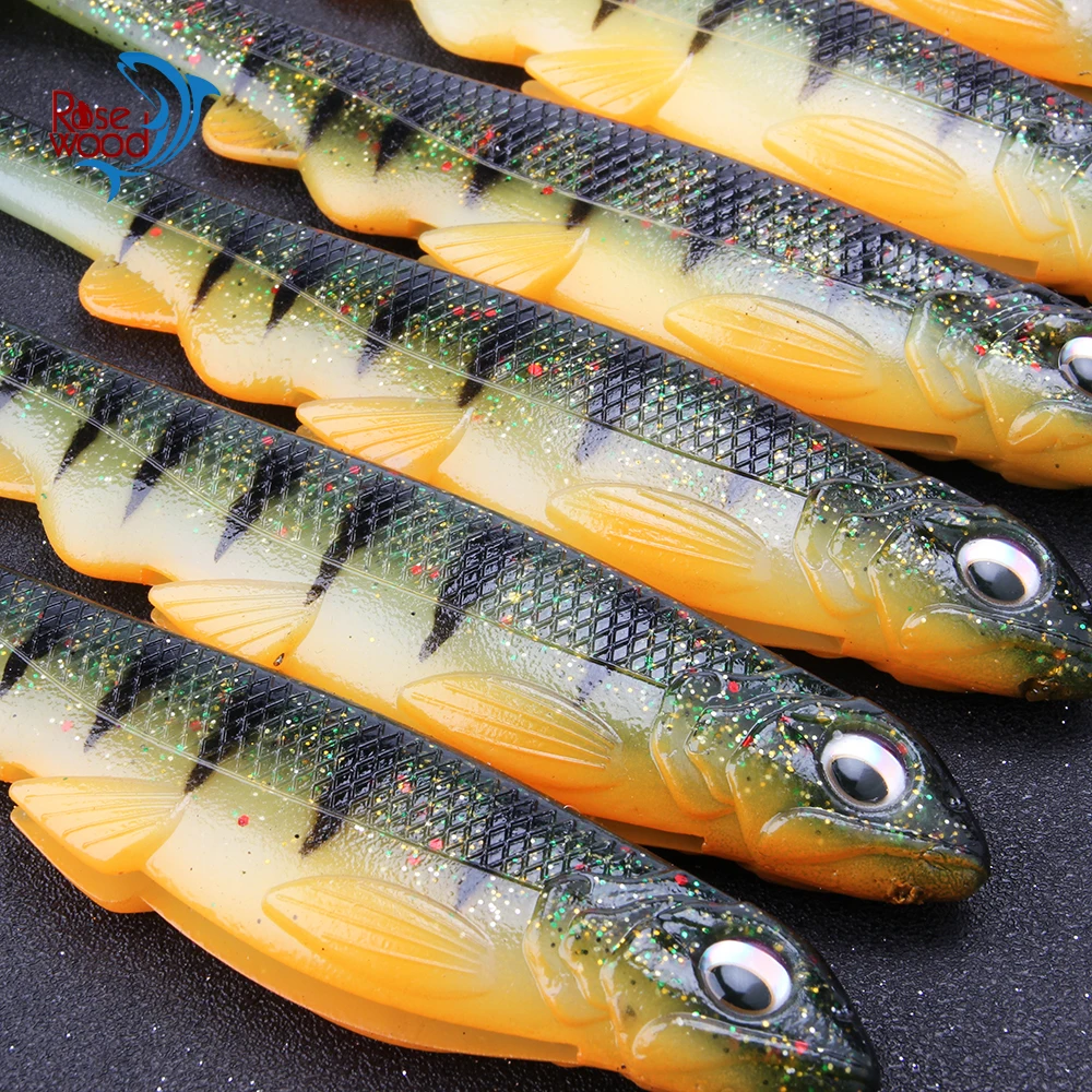 Rosewood Soft Lure Paddle Tail Swimbait In Soft Plastic Saltwater