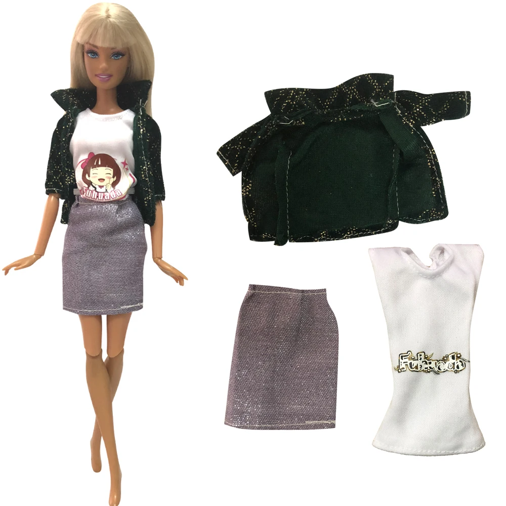 Barbie KEN BLACK KNIT DRESS Suit SOCKS fits Vintage & Contemporary
