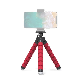 

Flexible Sponge Phone Tripod Mini Octopus Tripod with Phone Holder for Camera Selfie Stand with Clip Stand Live Bracket Portable