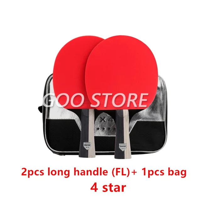 KOKUTAKU Racket 4/5/6 Star Carbon Table Tennis Racket ITTF Professional KOKUTAKU Ping Pong Bat Paddle 2pcs FL 4STAR