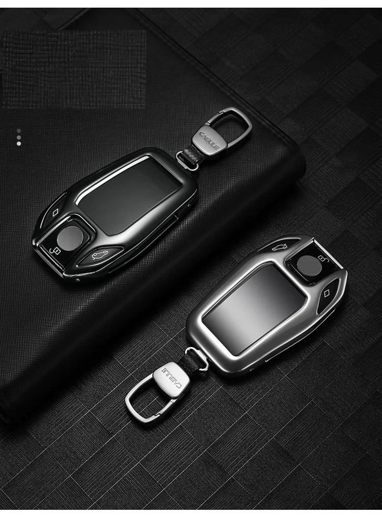 Алюминий брелок для автомобильных ключей, светодиодный Дисплей ключ чехол для ключей для BMW 5 7 серии G11 G12 G30 G31 G32 X3 G01 X4 G02 X5 G05 X7 G07 I8