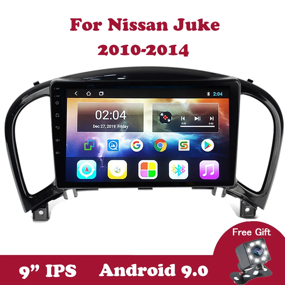 Автомагнитола на Android 9 0 для Nissan Juke 2010 2011 2012 2013 2014 навигация GPS 2 Din No Авторадио DVD