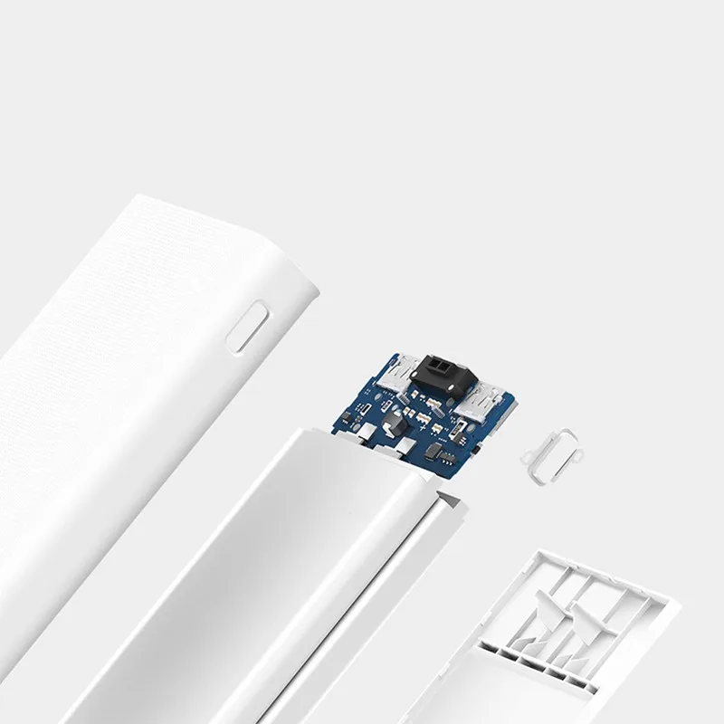 Xiaom Mi 2C QC3.0 power Bank 20000 мАч мобильный портативный внешний аккумулятор 2 Dual USB выход двухсторонний полимер быстрой зарядки для мобильного телефона