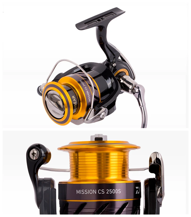 Оригинальная спиннинговая катушка Daiwa Mission CS S 3000 4000 2000 2500 универсальная рыболовная спиннинговая катушка ультра-светильник для морской ловли карпа