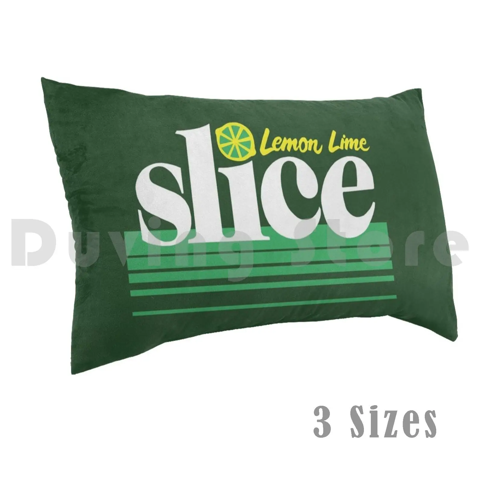Lemon Lime Slice ( Classic 80s ) Pillow Case DIY 50x75 Slice Soda Cola Coke Coca Sprite Drink Food Cold Ice