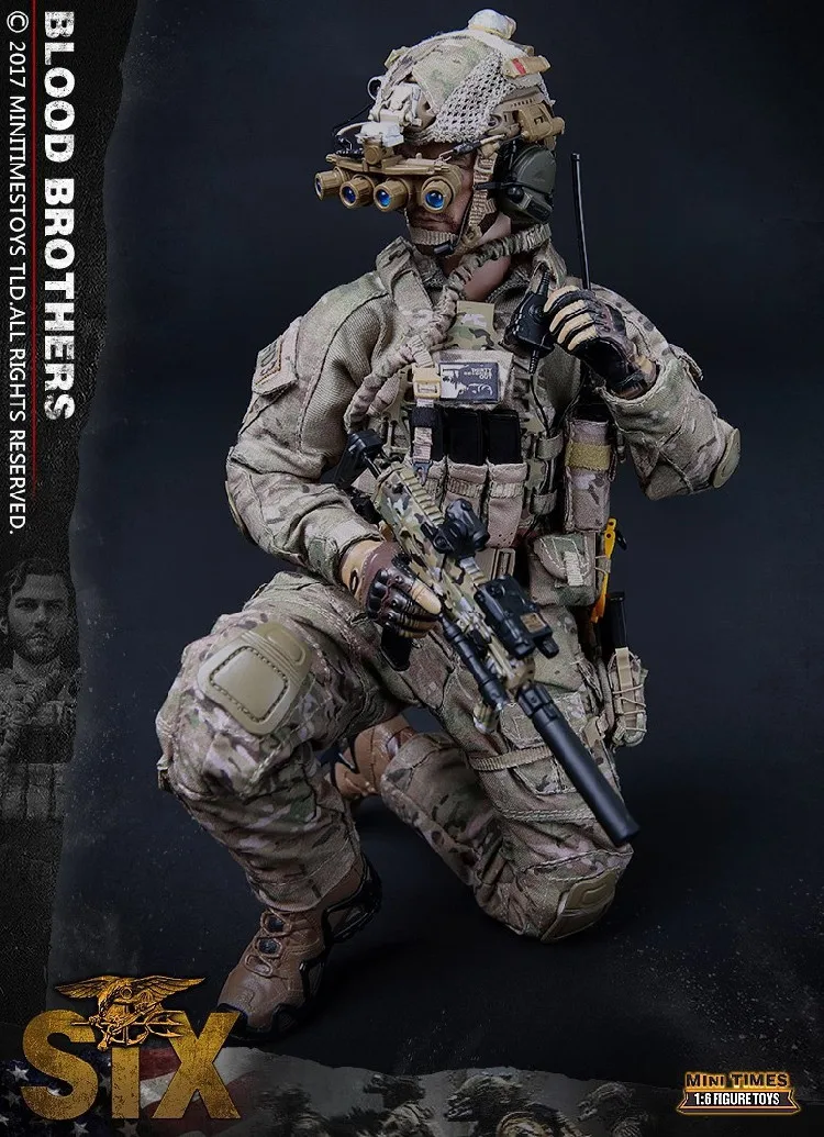 Мини-игрушки M005 M010 M011 M012 M013 M014 1/6 темно-синий спецназ уплотнение команда фигура полный набор коллекционные игрушки подарок