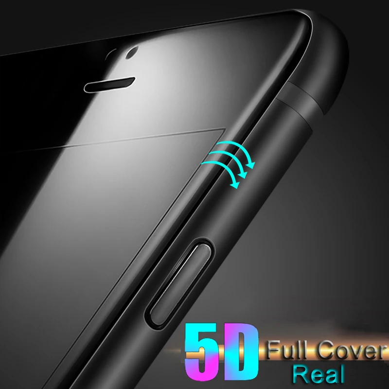 Высококачественная 5D изогнутая защитная пленка на весь экран для IPhone 6, 6 S, 7, 8 Plus, X, Xs, Max, XR 11 Pro Max, 9 H, 3D закаленное стекло