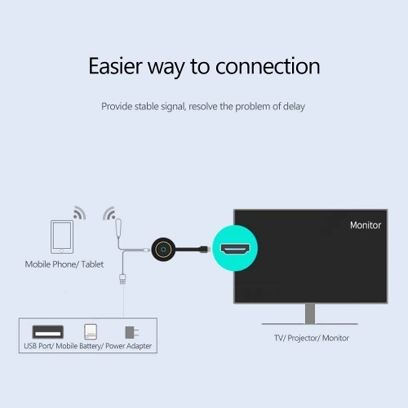  Mirascreen G10 2.4G / 5G WiFi Display Dongle Receptor HD Screen Mirroring DLNA Miracast Airplay Par