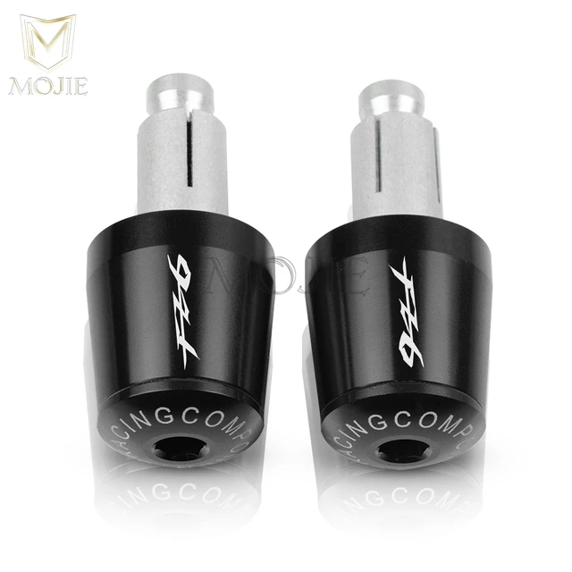 22mm Motorcycle Handlebar Grips End Handle Bar Cap End Plug For YAMAHA FZ6 FAZER FAZER600 FZ6S FZ6N FZ6S2 FZ6R S2 SJ6S FZ600 Black Black
