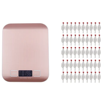 

Big deal 1SET 10 Kg 1 G Metal Scale Digital Kitchen Electronic Scale & 50PCS Water Seal Exhaust One Way Water Sealed Valves