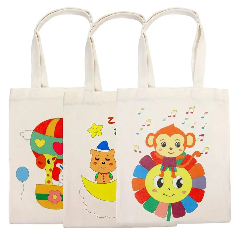 DIY Graffiti Bag with Coloring Marker Carnival Animal Art Party Goodie Bags  for Kids Eco Reusable Mini Non-woven Shopping bag - AliExpress