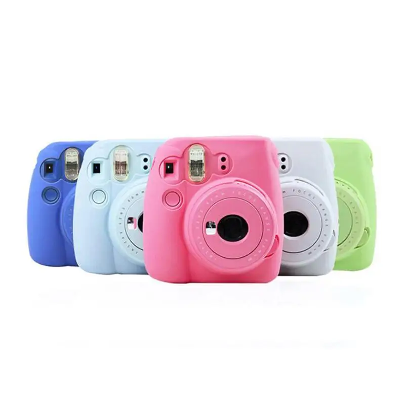 5 Colors Cute Camera Case Soft Silicone Camera Bag For Fujifilm Instax