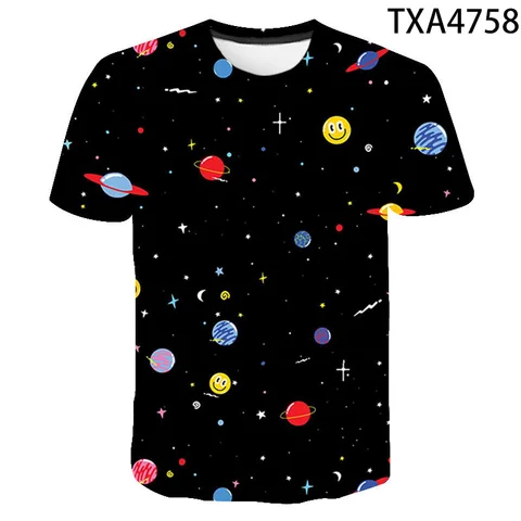 Planet Space Galaxy 3D T-shirt Men Women Children T shirt 3D Print Star Sky Cool Tees Boy Girl Fashion Streetwear Tops