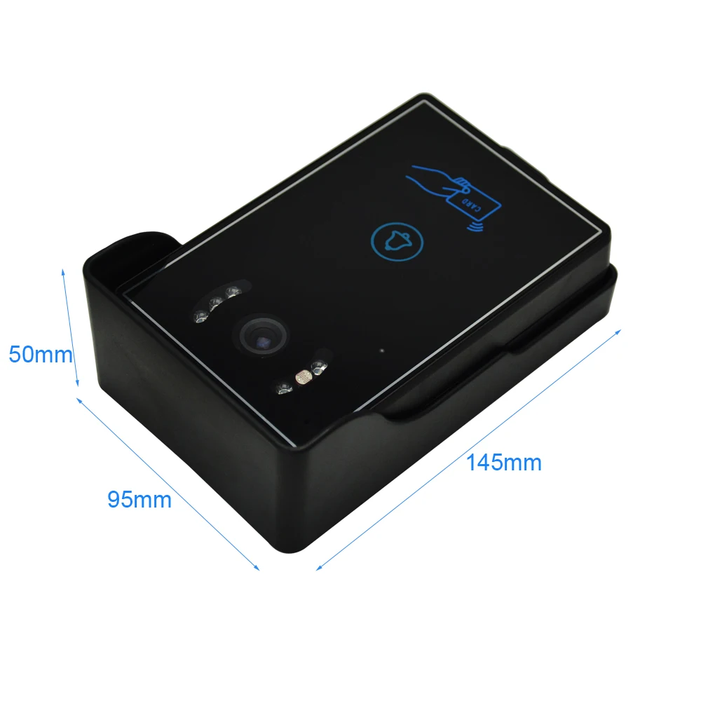 1 Set 7" Video Door Phone Intercom Doorbell Touch Button Unlock Night Vision Security CCTV Security Camera visitor doorphone