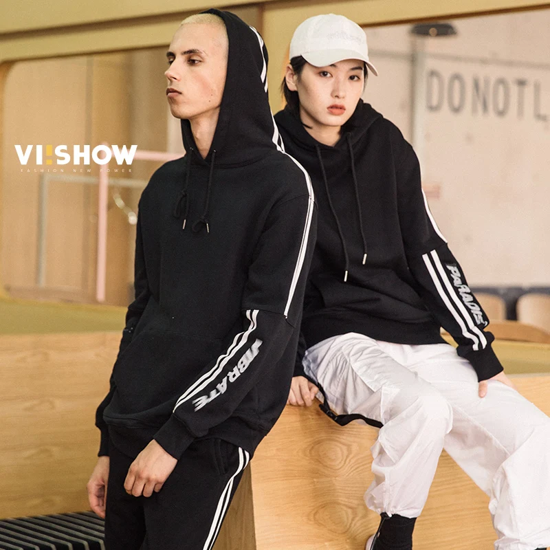 VIISHOW брендовая одежда, толстовка с капюшоном, мужская толстовка с капюшоном в стиле «хип-хоп», толстовка с карманом-кенгуру, мужские Качественные Спортивные костюмы WD1096181