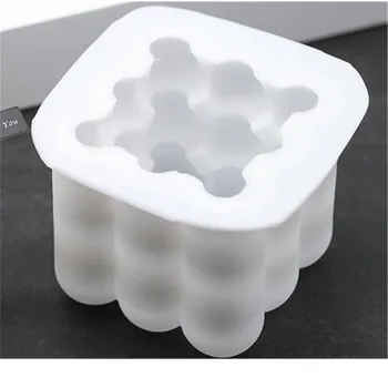

Top Selling Silicone Round Cube Candle Mould Candle Soap Making Mold Chocolate Cake Topper Baking Tools Fondant Cake Decoration
