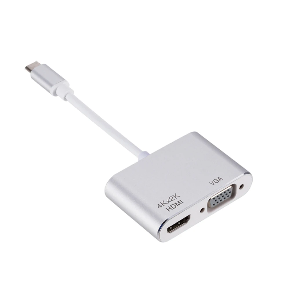 Type-C USB C To HDMI VGA Adapter 4K Thunderbolt 3 for Samsung Galaxy S10/S9/S8 Huawei Mate 20/P30 Pro USB C HDMI