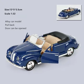 1:32 modello di simulazione di auto d'epoca tirare indietro in lega modello convertibile retrò ragazzo giocattolo per bambini regalo di compleanno collezione di modelli di auto 5 1:32 modello di simulazione di auto d'epoca tirare indietro in lega modello convertibile retrò ragazzo giocattolo per bambini regalo di compleanno collezione di modelli di auto - 1 32 modello di simulazione di auto d epoca tirare indietro in lega modello convertibile