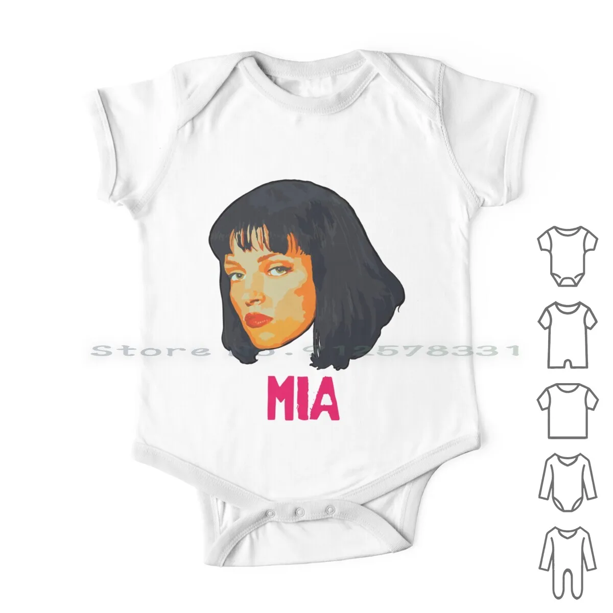 Pulp Fiction Mia Neonato Vestiti Pagliaccetti Tute Di Cotone Pulp Fiction Mia 90S 1994 Gangster True Crime Dogs Quintino