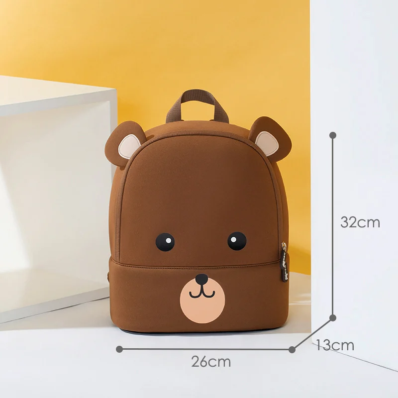 Bear-Large Size Новые рюкзаки для маленьких девочек, школьные сумки с 3D рисунком единорога для детей, трехразмерный Школьный Рюкзак Для Путешествий - Цвет: Bear-Large Size