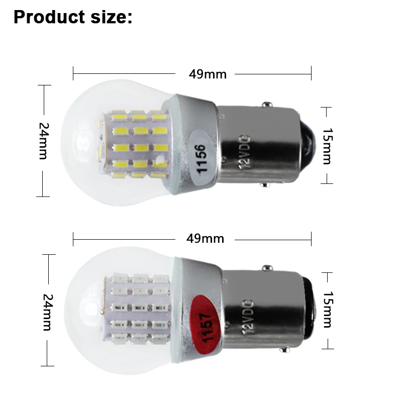 2 шт. лампада led carro light p21W 1156 BA15S 1157 BAY15D py21w canbus супер 12 В 24 В интерьерная лампа автомобильная универсальная поворотная сигнальная лампа
