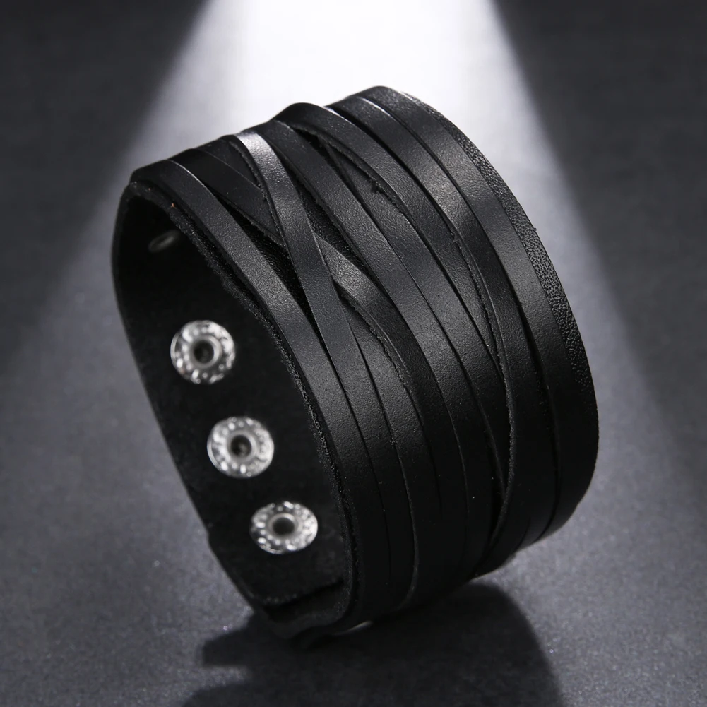 Vintage Handmade Weave Genuine Leather Bracelet Men Personalized Cuff Wide Leather Bracelet Pulsera Hombre,bracelet jewelry