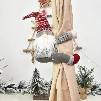 

Santa Claus Elk Windows Christmas Curtain Decor Merry Christmas Decor for Home Christmas Gifts Navidad 2020