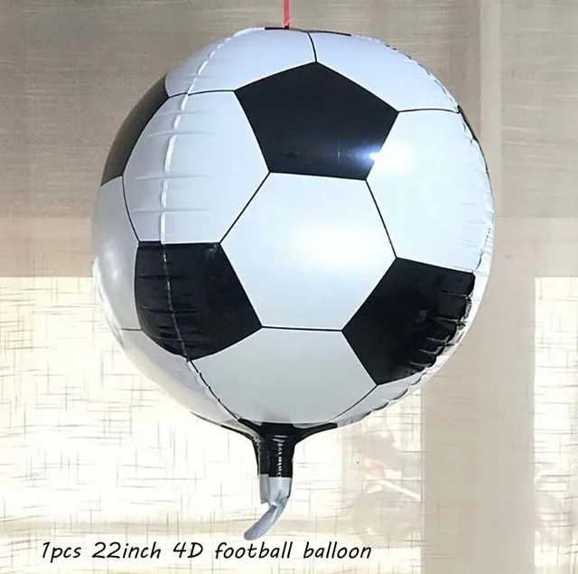 1pc balloon Футбольная тема одноразовая посуда для праздника Зеленый С Днем Рождения вечерние украшения для мальчиков Поклонники для футбола тематические тарелки чашки подарок - Цвет: 1pc balloon