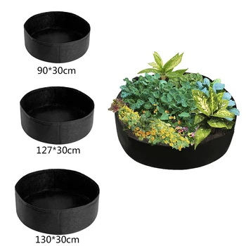 

Round Garden Grow Bag Raised Fabric Bed Vegetable Garden Plant Planter Flower Grow Round Large Bag Elevated Vegetable Box