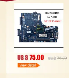 Высокое качество ZIUS6/S7 LA-A321P для lenovo Ideapad S310 материнская плата для ноутбуков FRU: 5B20G18948 SR1EN I3-4030U DDR3L полностью протестирована