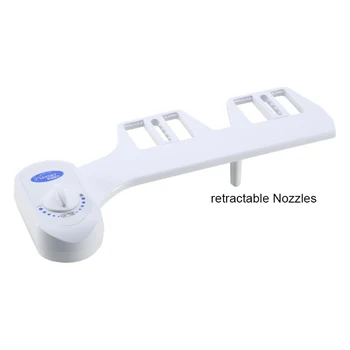 

Bidet Fresh Water Spray Smart Toilet Cleaner Mechanical Bidet Toilet Seat Attachment for instant pressure and nozzle adjustment