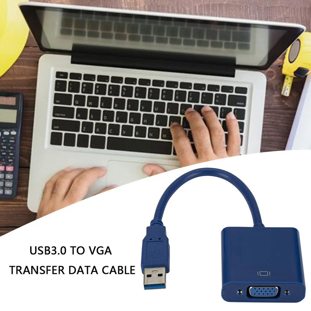 Usb3.0 к Vga адаптер usb-кабель внешняя видеокарта поддержка Xp/Win7/8 Hd преобразование