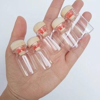 

7ml empty glass bottle with cork little bottle china gift wishing jars 22*40mm Home Crafts 30pcs/lot