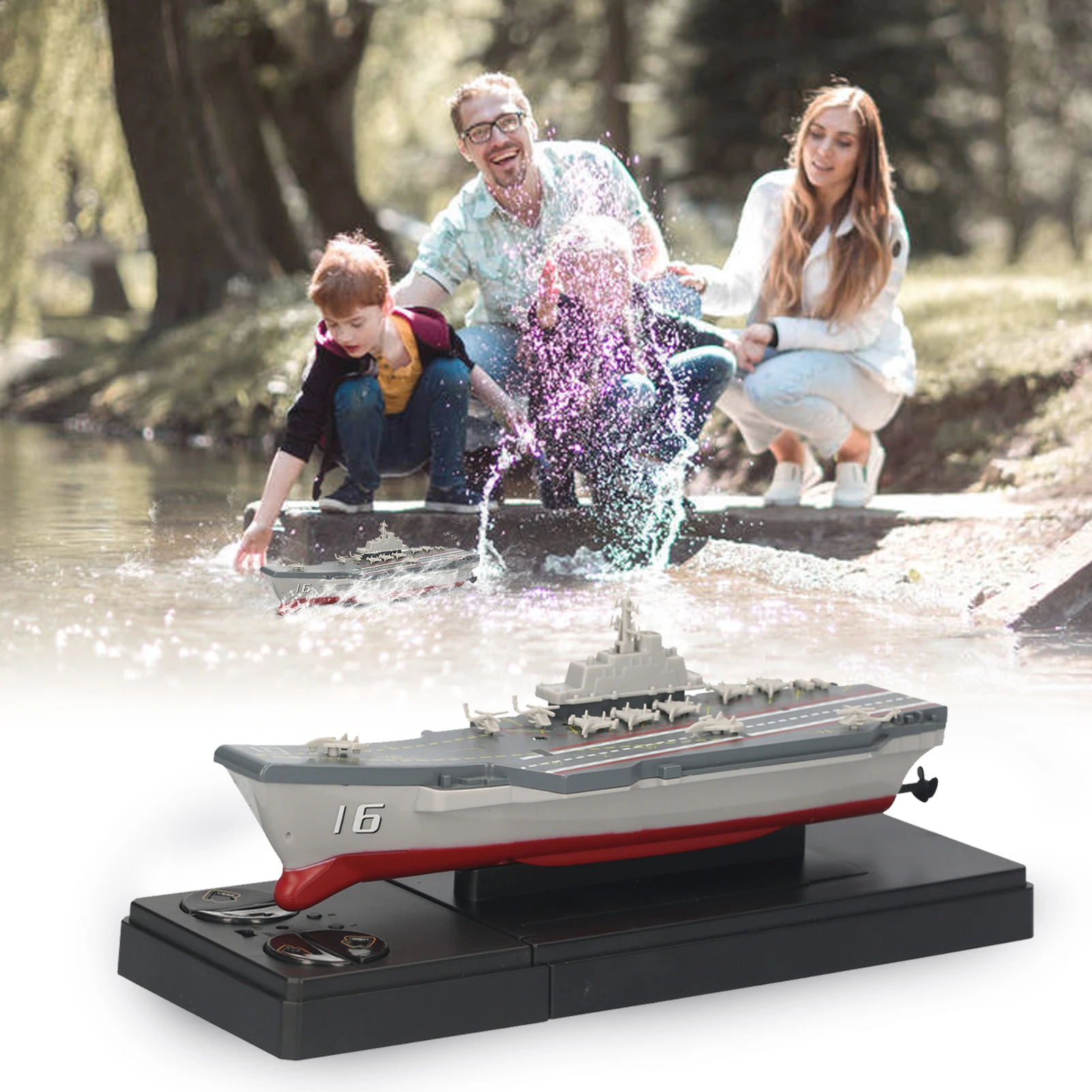New 1/1500 2.4GHz Radio Remote Control Warship Challenger RC Military Boat Naval Ship Battle Cruiser | Игрушки и хобби