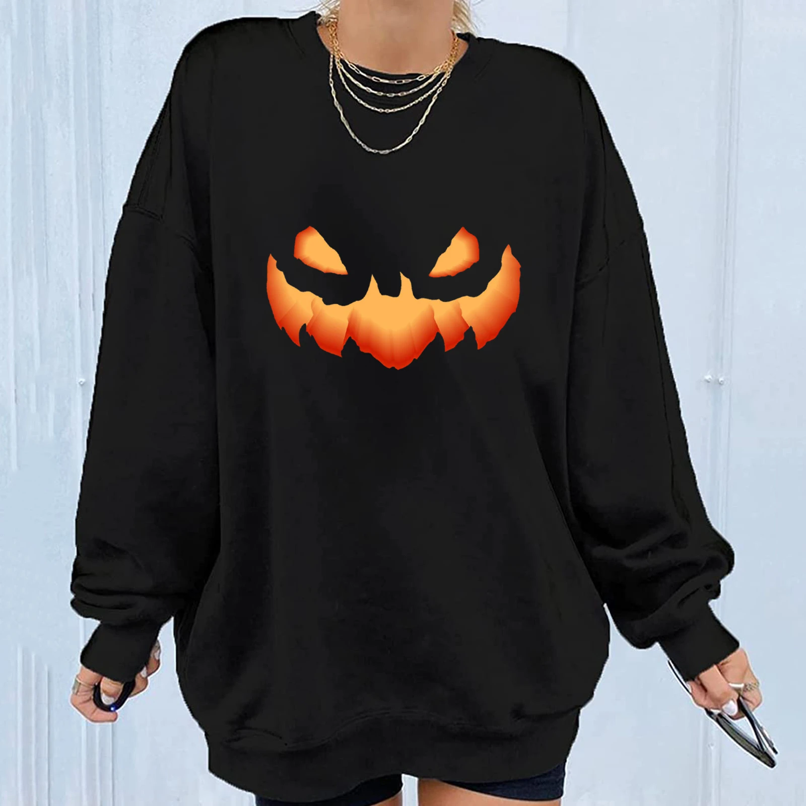 Vintage loose long sleeve sweatshirt Clearance