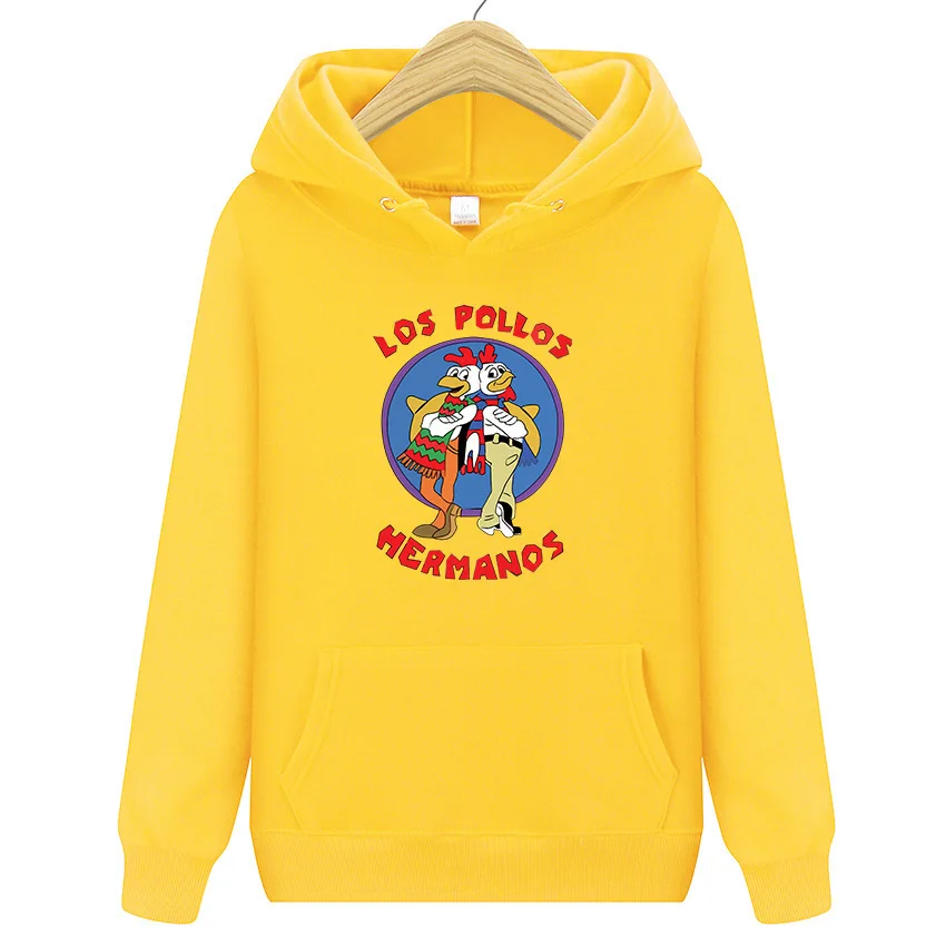 

Step into top selling product Los pollos Hermanos lettered hip hop Pullover Hoodie