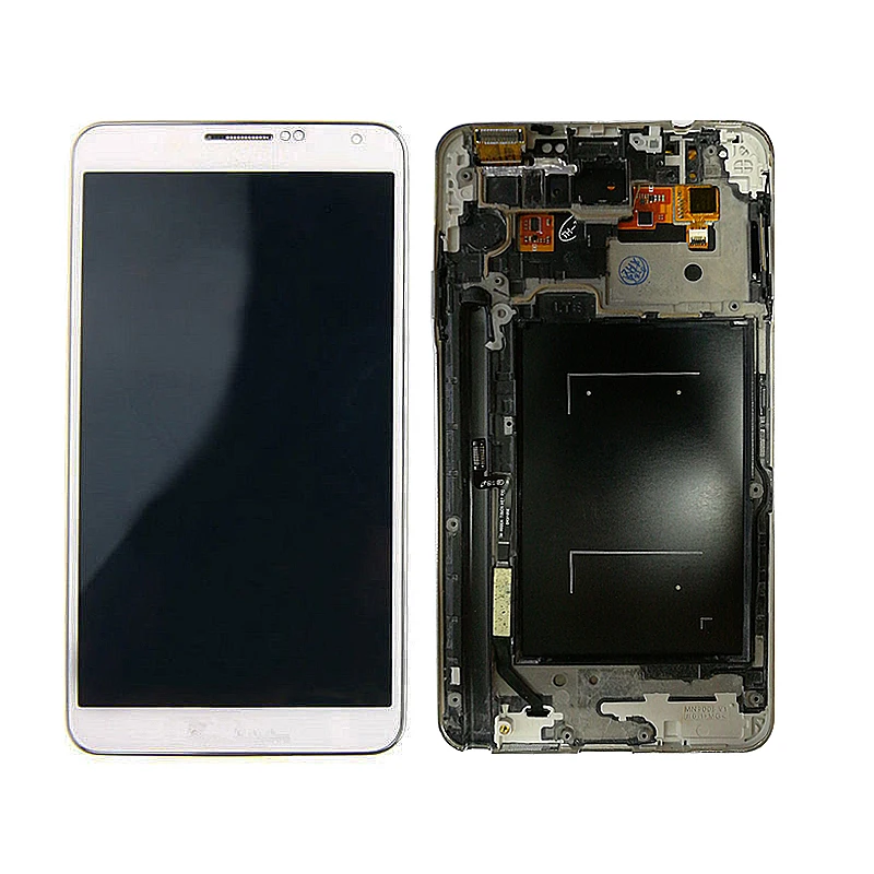 

SZMUGUA 5.7'' Adjust Brightness Screen For Samsung Galaxy Note 3 N9005 LCD Display + Touch Screen Digitizer Frame Replacement