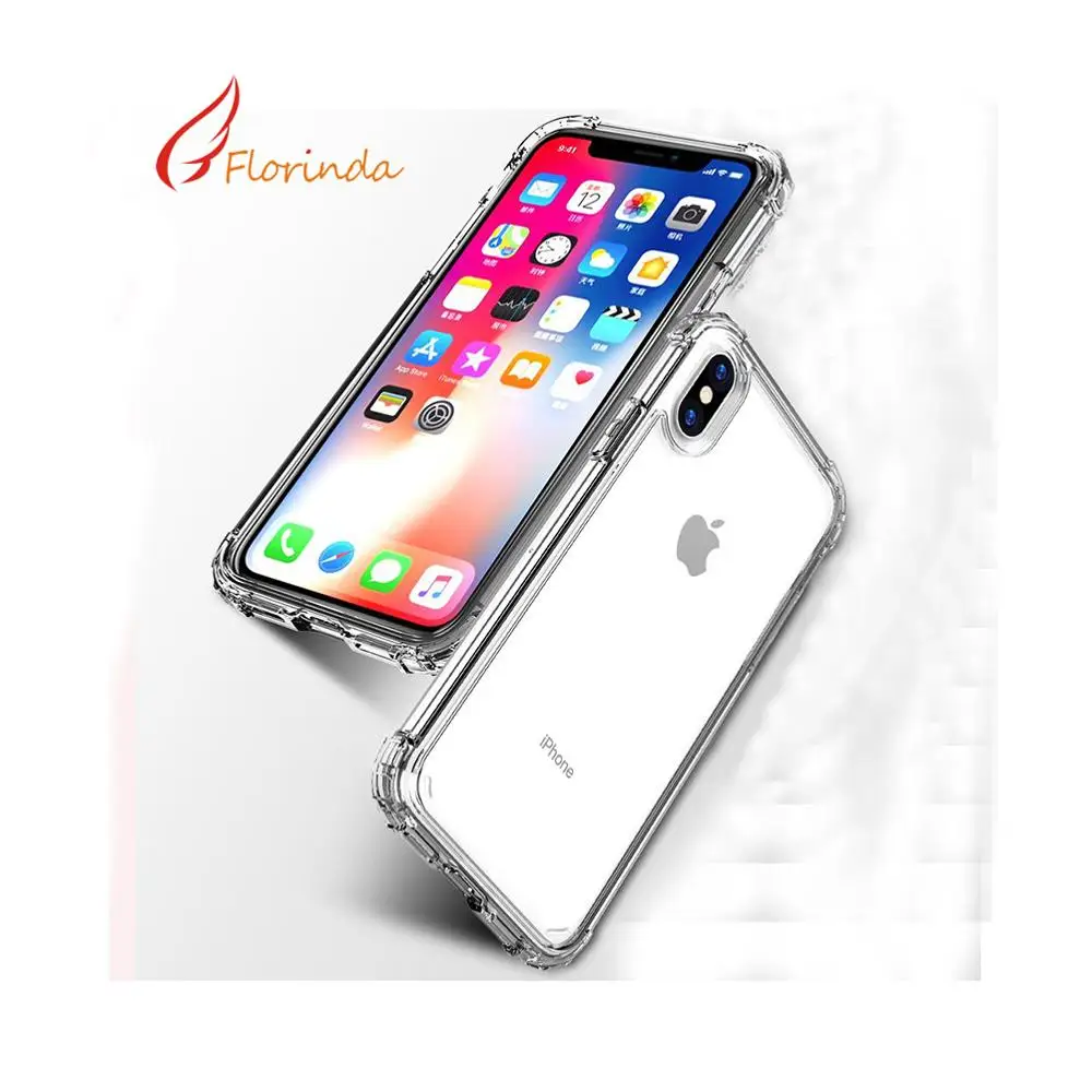 Противоударный бампер прозрачный силиконовый чехол из ТПУ для iPhone X XS XR Max 8 7 6 6S Plus