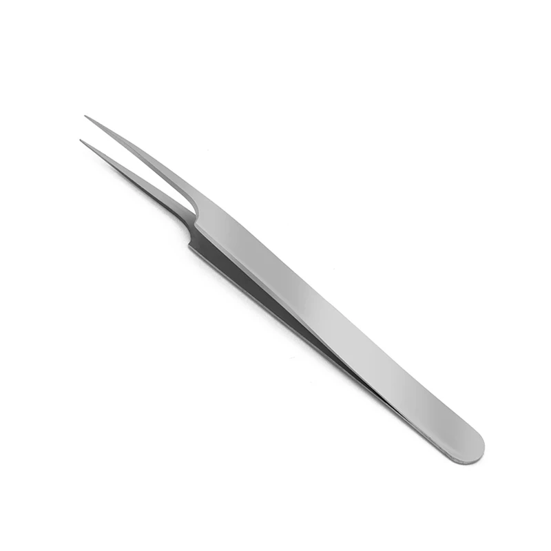 Quewel Пинцет для наращивания ресниц для объема ресниц из нержавеющей стали, 1 шт., точный Пинцет для красоты, точные инструменты для макияжа - Цвет: Tweezers Silver2