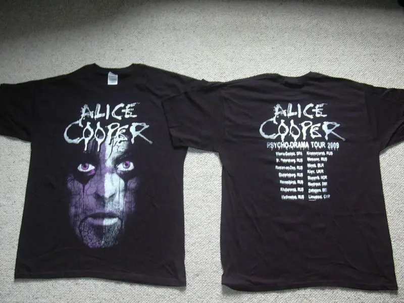 Футболка ALICE COOPER с треснувшим лицом психодрама новая официальная школьная