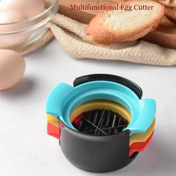 

Egg Cutter Multi-Functional Egg Slicer Heavy Duty Slicer for Strawberry Slicer Stainless Steel Wire with 3 Slicing Styles