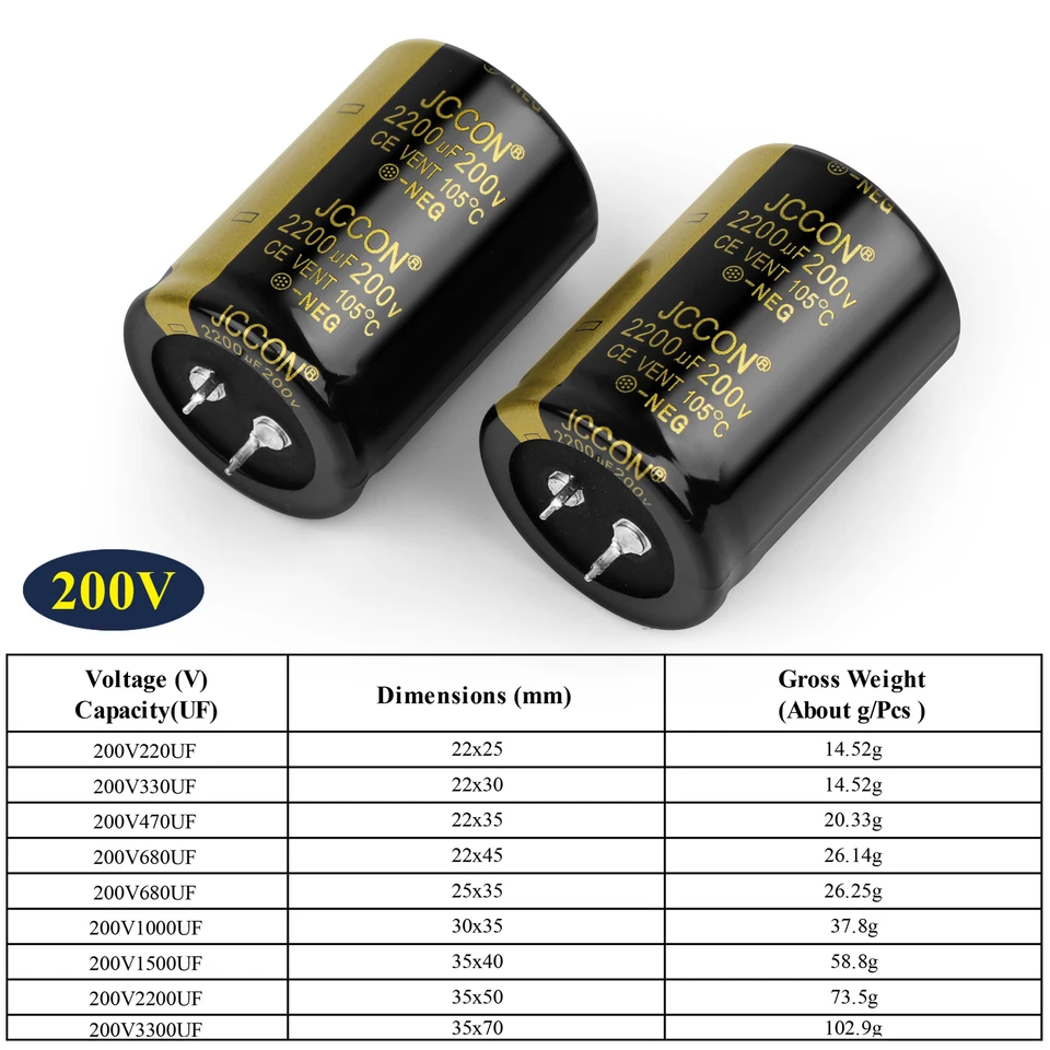 Condensatore Elettrolitico In Alluminio 50V 10000uF 30x50mm - Alta Frequenza, Bassa Impedenza