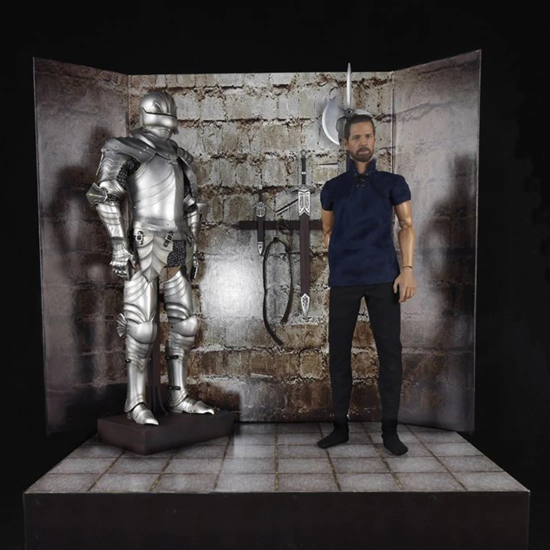 1/6 30 см модель средневекового солдата Реалистичная голова скульптура DIY подвижный Готический Рыцари Военная фигура