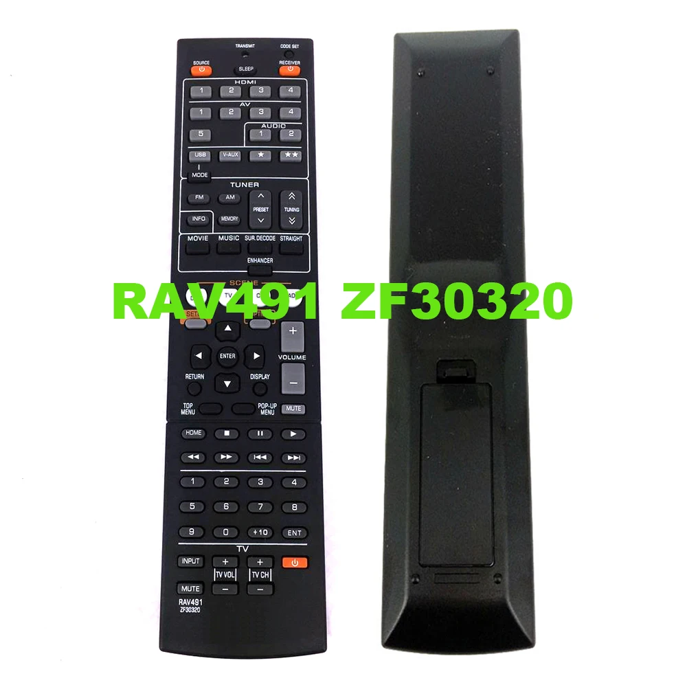 

NEW Replacement Remote control For YAMAHA RAV491 ZF30320 for RAV494 HTR-4066 RX-V475 rx-v373 AV Receiver Radio Fernbedineung