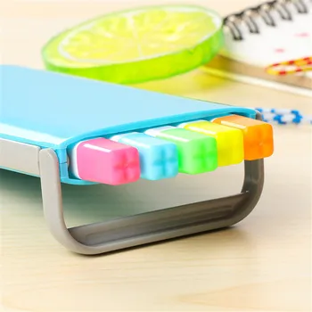 

Hi-Quality Cute Candy Color Highlighter Markers Kawaii Plastic Watercolor Pens for Painting Korean Stationery School Supplies
