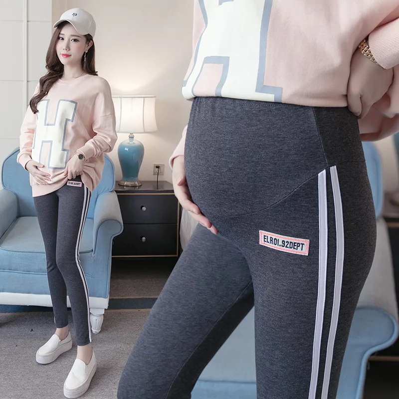 

2020 Online Celebrity Pregnant Women Pants Spring And Autumn New Style Abdominal Support Versatile Outer Wear Leggings for Pregn