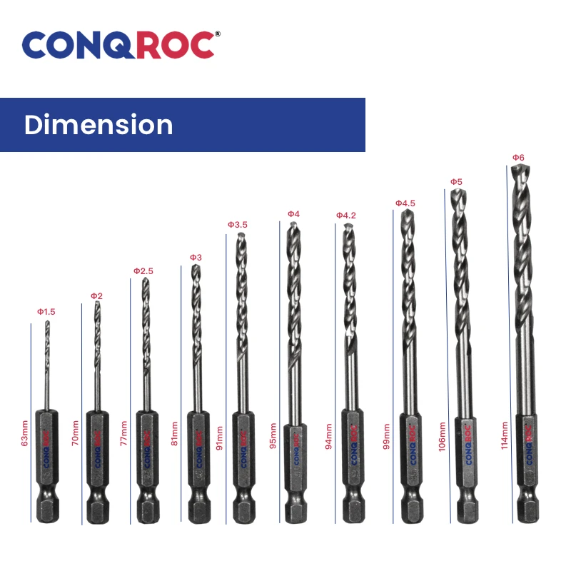 Набор кобальтовых спиральных Сверл из быстрорежущей стали M35 10 шт. 1 5 ~ 6 мм