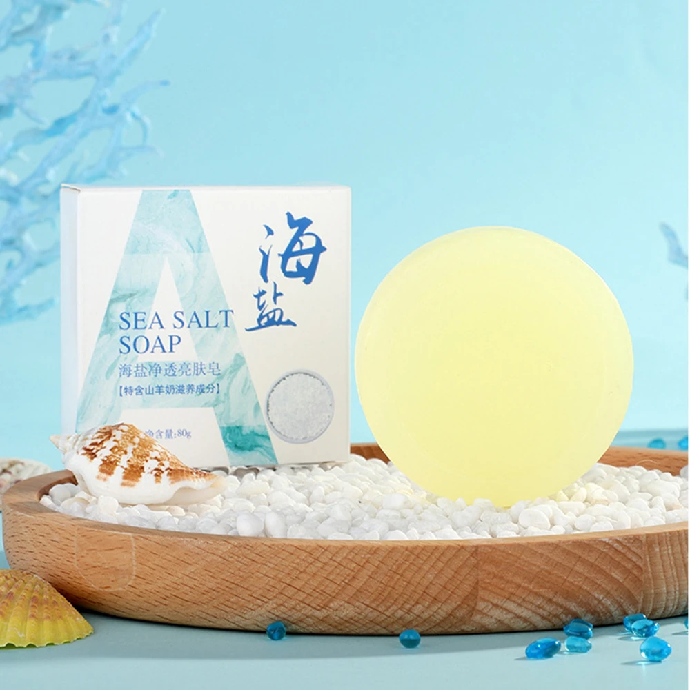 

Removal Pimple Pore Acne Treatment Sea Salt Acne And Acarid Removing Soap Handmade Face Care Wash Basis Soap