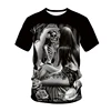 T-shirt Slayer pour hommes et femmes, Streetwear, imprimé tête de mort en 3D, décontracté, à la mode, Hip Hop ► Photo 3/6